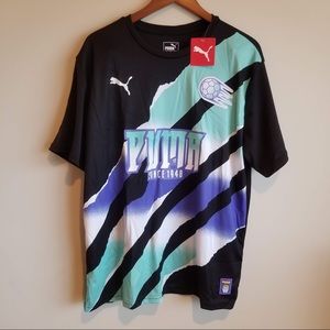 Puma Showdown Jersey Black/Teal Size XL